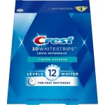 CREST 3D WHITE STRIPS LEVELS 12 WHITER 1 HOUR EXPRESS B20 STRIPS 10 TREATMENTS