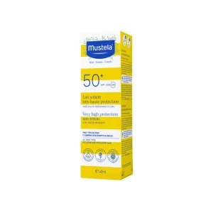 MUSTELA Lait Solaire Très Haute Protection SPF50+ 40ml - Visage et Corps