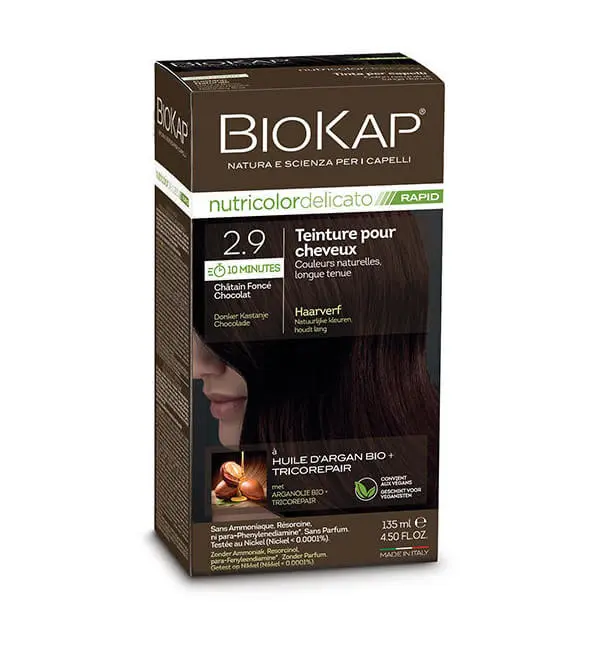 Biokap-Delicato-Rapid-2.9 BIOKAP NUTRICOLOR DELICATO RAPID 2.9 CHATAIN FONCE CHOCOLAT – Image 1
