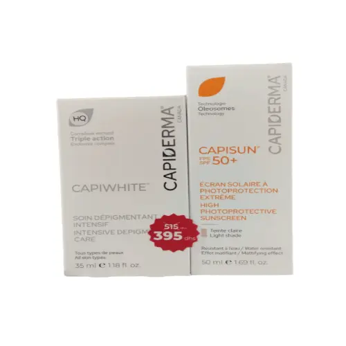 CompressJPEG.online_500x500-image (3) CAPIDERMA CAPIWHITE SOIN DEPIGMENTANT HQ 30 ML ACHETE + CAPISUN CRÈME TEINTE CLAIRE 50+ OFFERT – Image 1