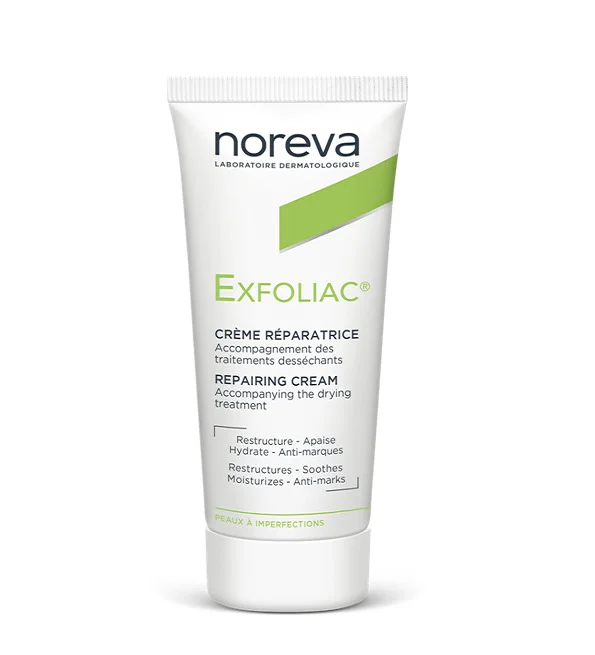 Exfoliac-creme-reparatrice.webp NOREVA EXFOLIAC CRÈME RÉPARATRICE 40 ml – Image 1