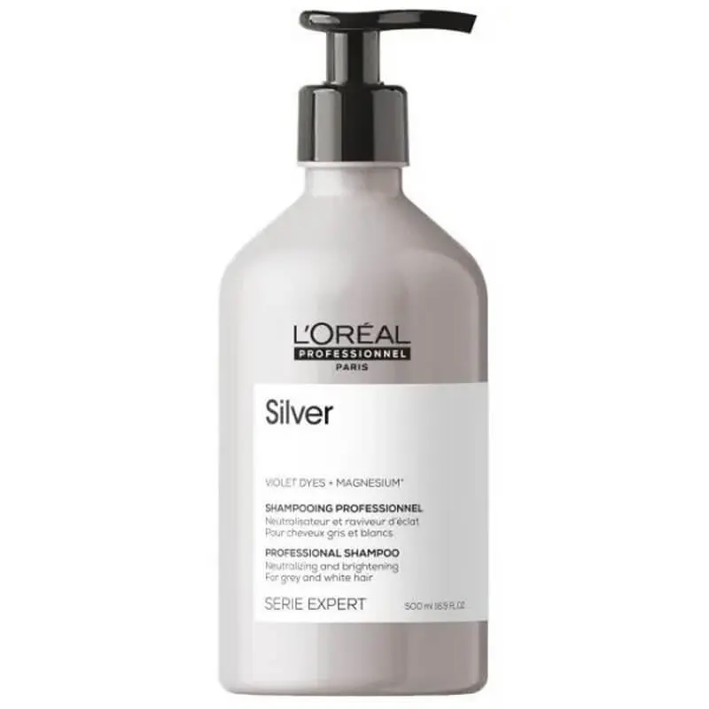 Expert Silver shampooing 500ml (1) L’OREAL PROFESSIONNEL PRO SHAMPOOING SILVER 500ML – Image 1