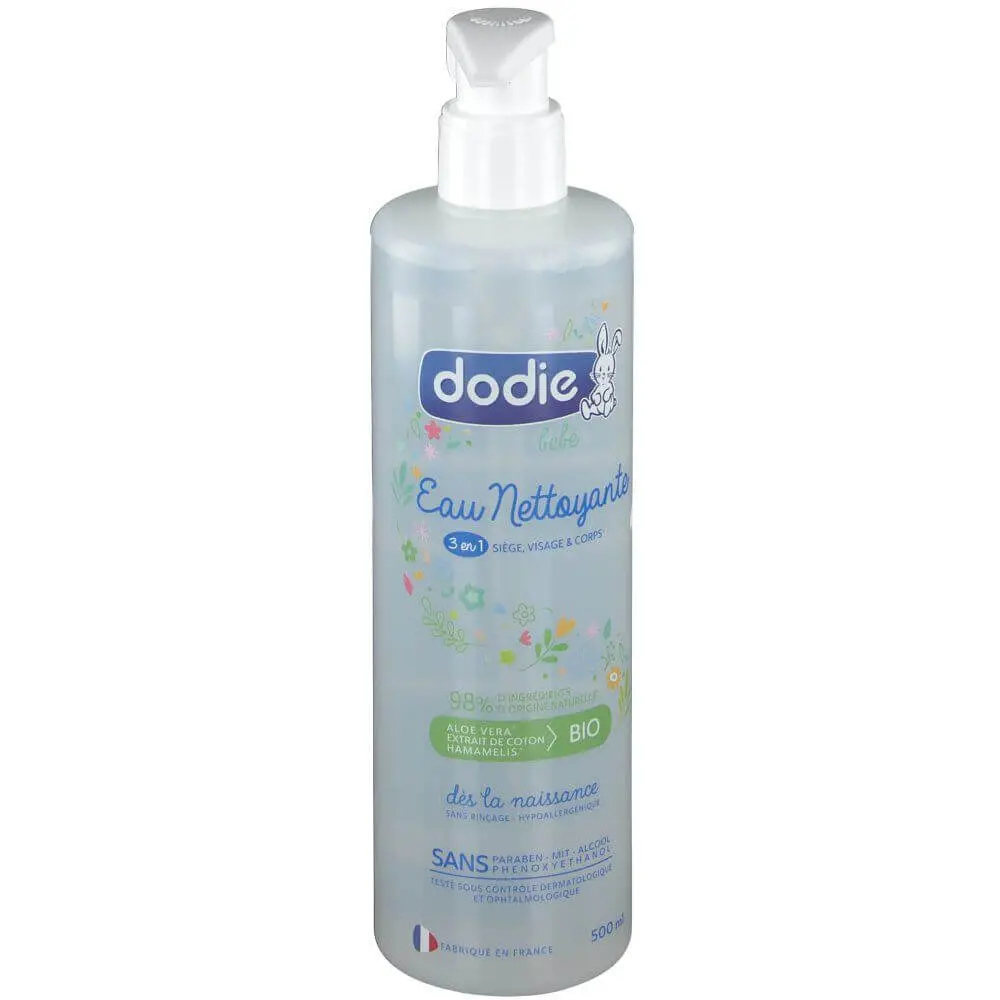 IMG-6114 DODIE Eau Nettoyante Bébé 3en1 500 ml AVEC POMPE – Image 1