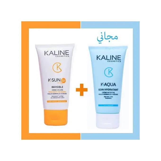 KALINE-1 KALINE PACK K-SUN ECRAN INVISIBLE + K-AQUA SOIN HYDRATANT 50ML – Image 1