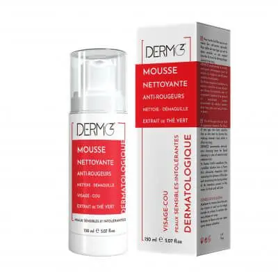 Mousse-nettoyante-Anti-rougeurs-00-q4c1vo22kx7nfw6cmu7c4t6rpwzgrtz0391lv16cv4 Dermoz mousse nettoyante Anti-rougeurs 150ml – Image 1