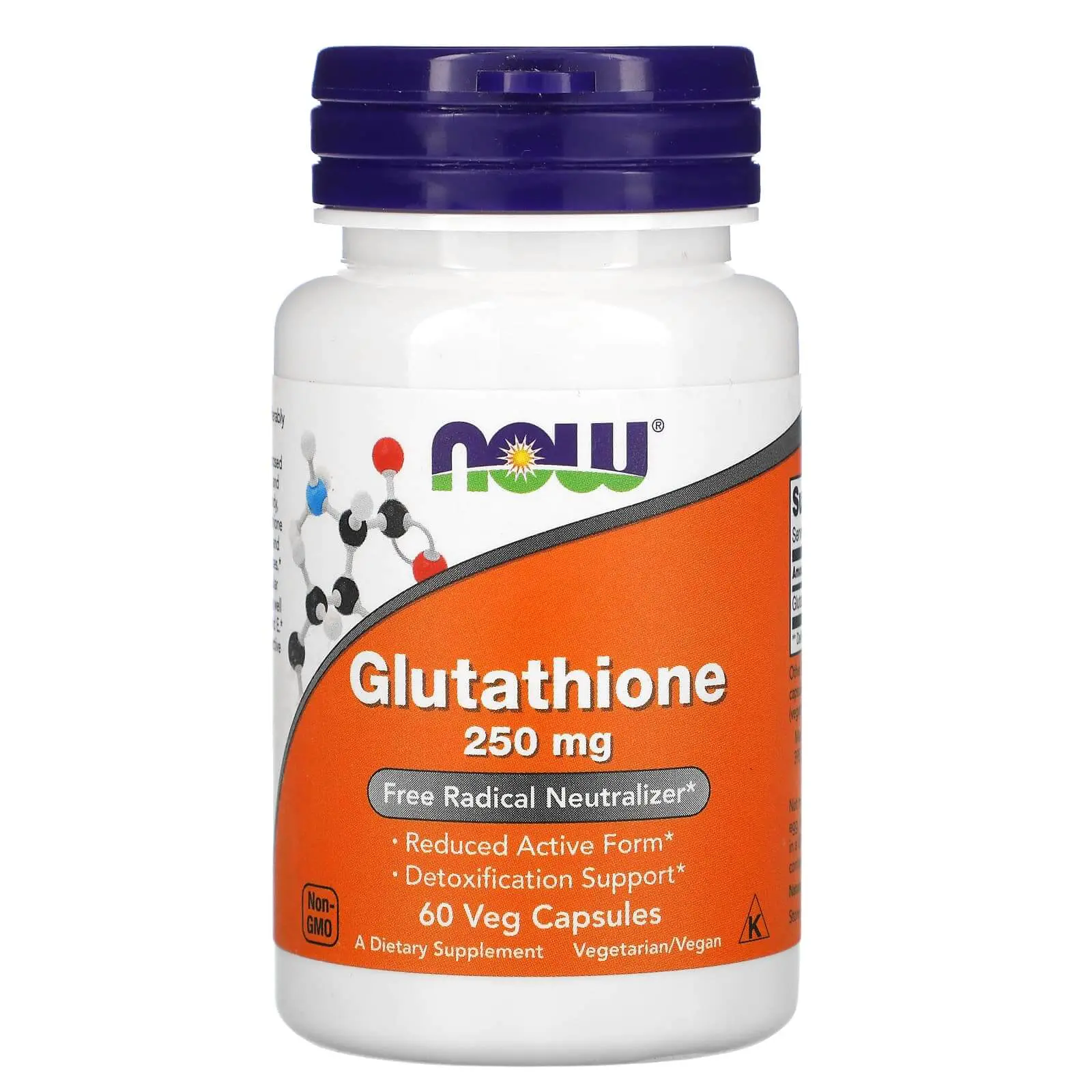 Now_20Foods_733739000965_1_ae8db6c0-b38b-4cbb-82bf-e2733f9f411a (1) Now Foods, L-Glutathione 250 mg, 60 Veg Capsules – Image 1