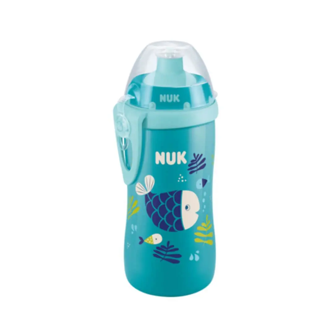 Nuk-junior-cup-avec-effet-cameleon18-300ml Nuk Junior Cup 300ml avec effet caméléon 18m+ Bleu balaine – Image 1