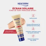 NEW DERM  ÉCRAN SOLAIRE FOND DE TEINT PRINCESSE SPF50+ – Image 2