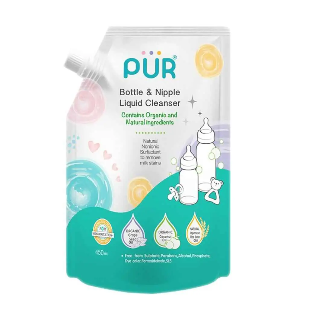 Pur-Bottle-and-Nipple-Liquid-CLeanser-450ml PUR LIQUIDE DE NETTOYAGE BIBERONS ET TETINES 450ML – Image 1