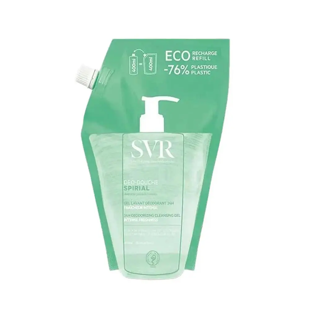 SVR-SPIRIAL-DEO-DOUCHE-GEL-LAVANT-DEODORANT-24H-Recharge-400ml SVR SPIRIAL DEO-DOUCHE GEL LAVANT 400ml – Image 1