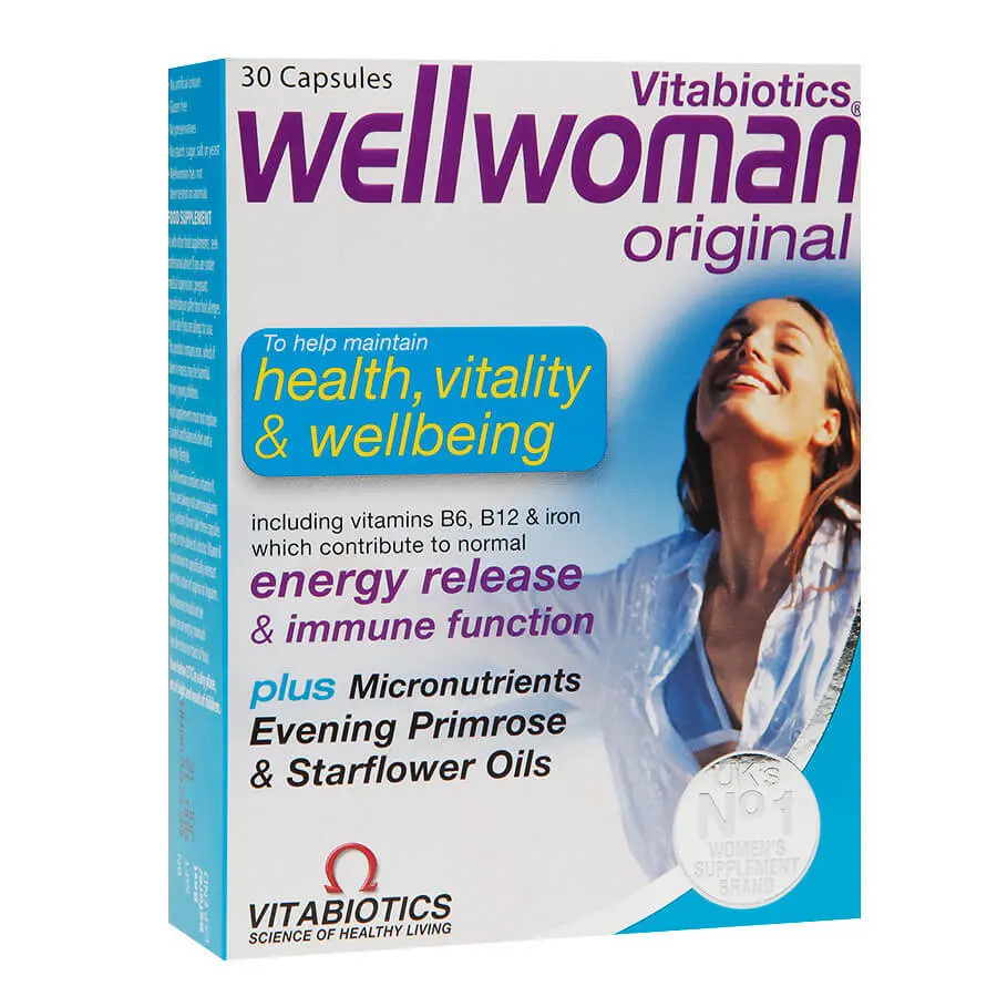 WELLWOMAN-ORIGINAL-30-CAPS WELLWOMAN ORIGINAL 30 CAPS – Image 1