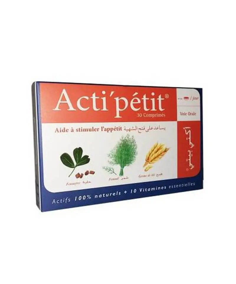 Acti'pétit ( stimule l appétit) 30 comprimes