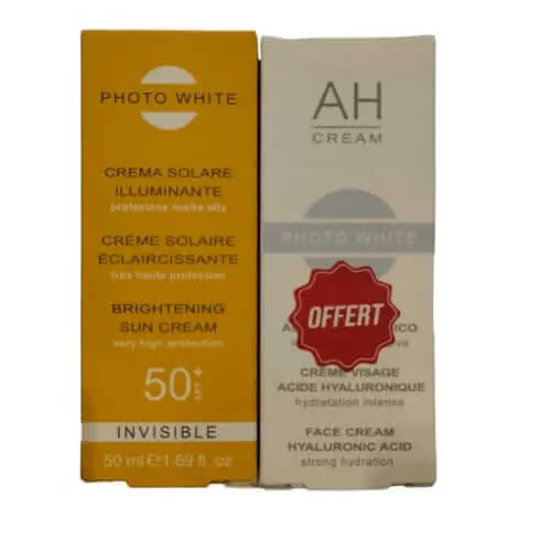 b1a13bfb-eff1-43f1-b10f-165026bcf73e PHOTO WHITE CREME SOLAIRE INVISIBLE 50 ML + PHOTO WHITE HYALURONIQUE CREME OFFERT – Image 1