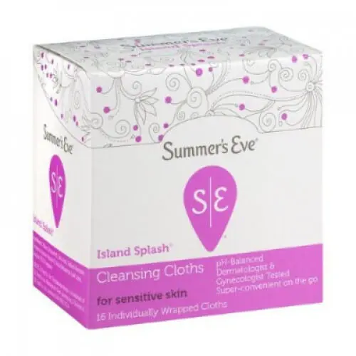 bbbb SUMMER’S EVE CLEANSING CLOTHS ISLAND SPLASH 16 UNITÉS – Image 1
