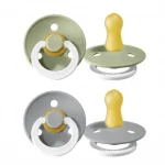 BIBS Color Night - Pack de 2 Taille 1 (0-6 m) Rond - Latex