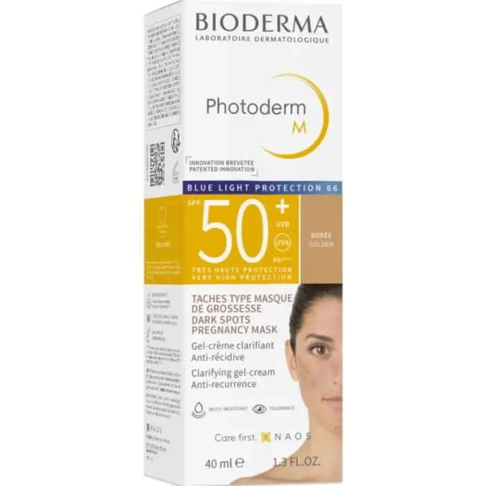bioderma-bioderma-photoderm-m-creme-teintee-protectrice-bleu-lightdoree-spf50-40-ml-cremes-solaires BIODERMA PHOTODERM M TEINTÉE DORÉE SPF50+ 40ML – Image 1