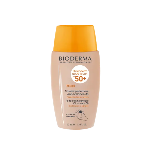 bioderma-photoderm-nude-touch-spf-50-teinte-naturelle BIODERMA PHOTODERM NUDE TOUCH 50+ CLAIRE 40 ML – Image 1