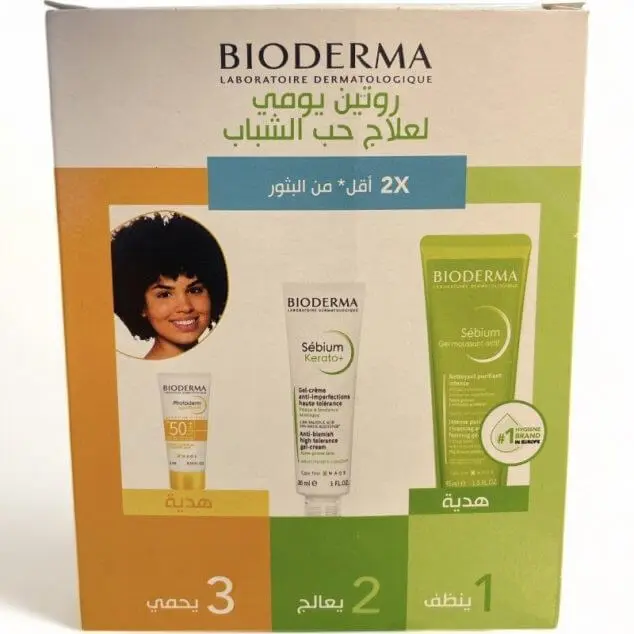 BIODERMA SÉBIUM KERATO+ 30ML + SÉBIUM GEL MOUSSANT ACTIF 45ML + PHOTODERM AQUAFLUIDE SPF50 5ML