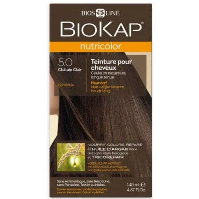 biokap-biokap-nutricolor-50-chatain-clair-coloration.webp BIOKAP NUTRICOLOR 5.0 CHATAIN CLAIR – Image 1