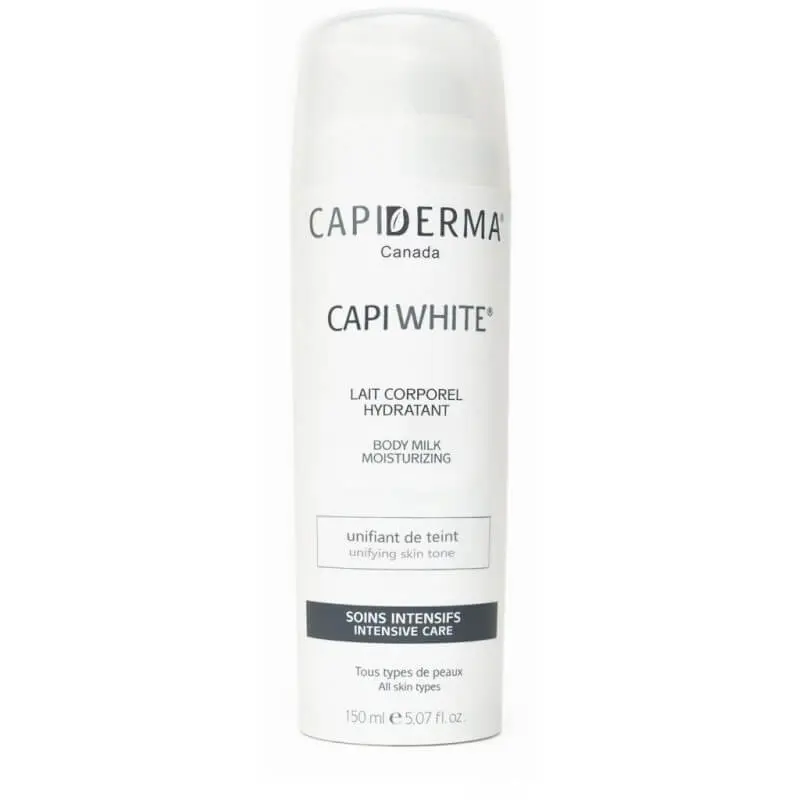 capiderma-capiwhite-lait-corporel-depigmentant-intensif-hydratant-150ml-soins-intensifs CAPIDERMA CAPIWHITE LAIT CORPOREL DÉPIGMENTANT INTENSIF HYDRATANT 150ML SOINS INTENSIFS – Image 1