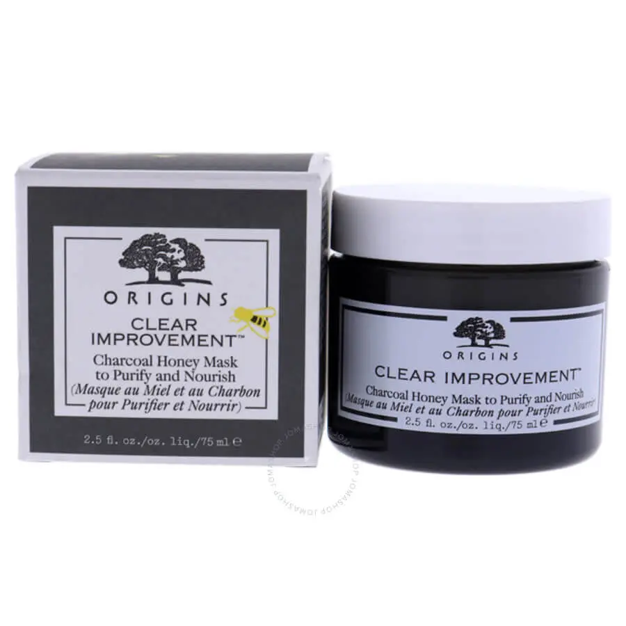 clear-improvement-charcoal-honey-mask-to-purify-and-nourish-by-origins-for-unisex-25-oz-mask-717334237407 ORIGINES Masque au miel et au charbon Clear Improvement pour purifier et nourrir par pour unisexe - Masque de 2,5 oz – Image 1