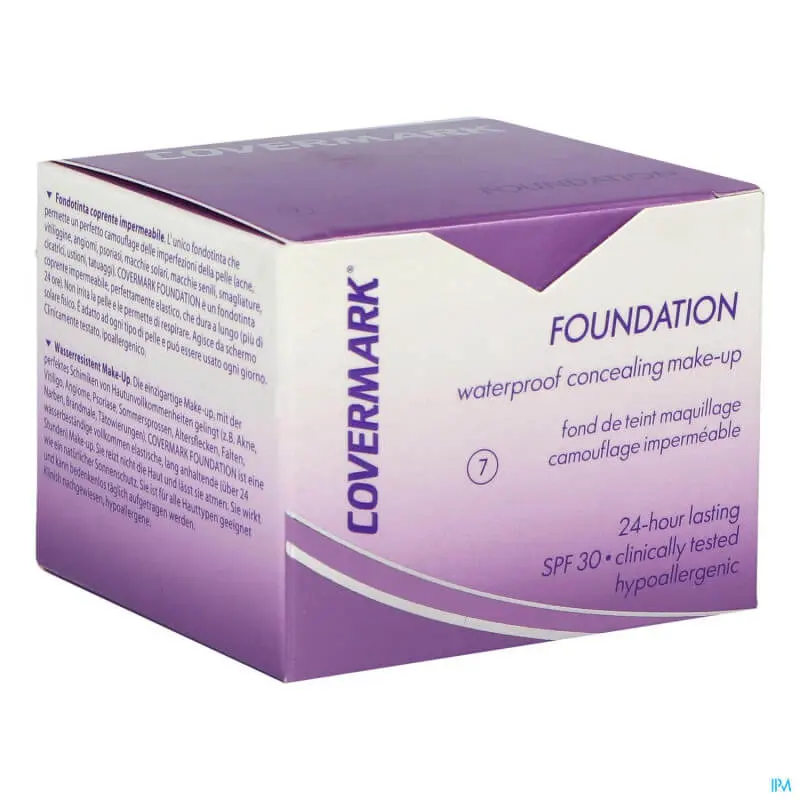 covermark-classic-foundation-spf30-n-7-15ml COVERMARK FOUNDATION Fond de Teint N°7 Naturel, 15ml – Image 1