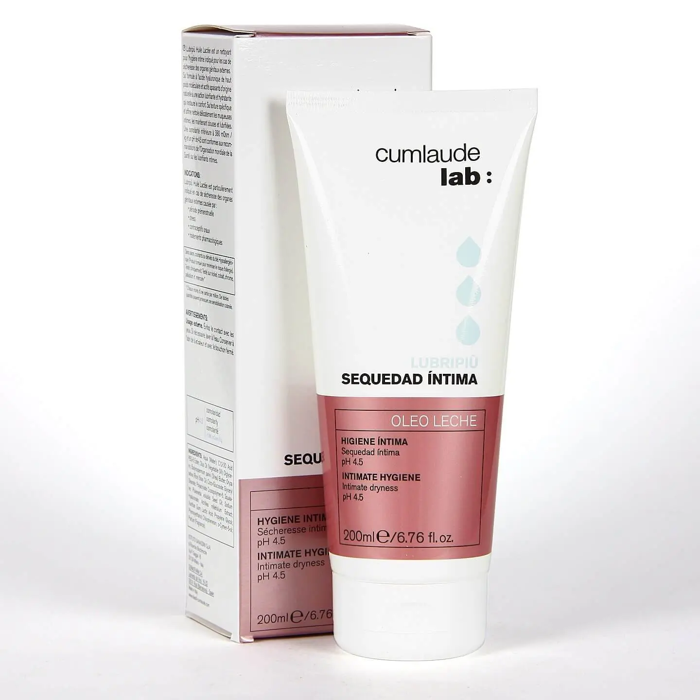 cumlaude-lubripiu-sequedad-intima-200ml CUMLAUDE LUBRIPIU HUILE LACTEE HYGIENE INTIME 200ML – Image 1