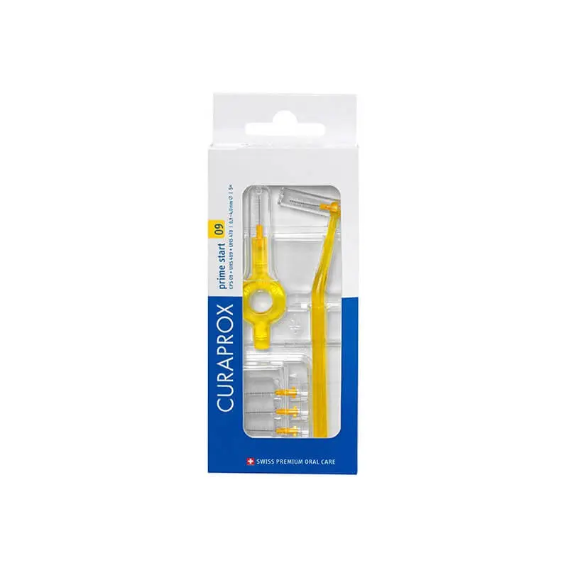 curaprox-cps-09-prime-start-5-brossettes-interdentaires-manche Curaprox CPS 09 Prime start 5 brossettes interdentaires + manche – Image 1