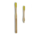 DENTI-SMILE BAMBOO BROSSE A DENT TETES INTERCHANGEABLES JAUNE