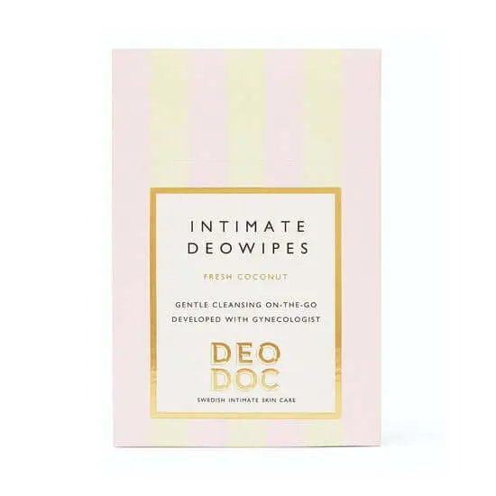 deowipesfreshcoconut-7350077560277-jpg DEODOC INTIMATE DEOWIPES FRESH COCONUT 10 WIPES – Image 1