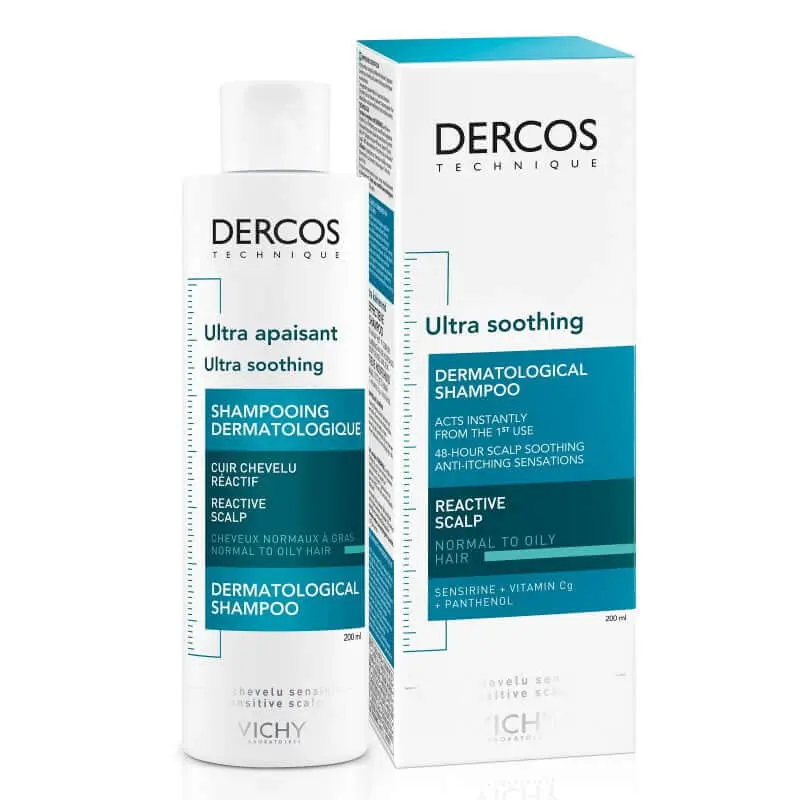Vichy Dercos Ultra apaisant Shampooing Dermatologique cheveux normaux a gras 200ml