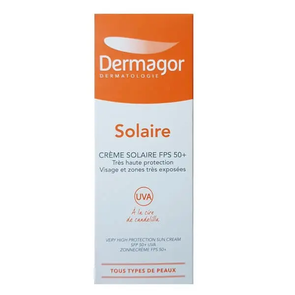 dermagor-creme-solaire-fps-50-uva-40-ml DERMAGOR CREME SOLAIRE SPF 50+ 50ML – Image 1