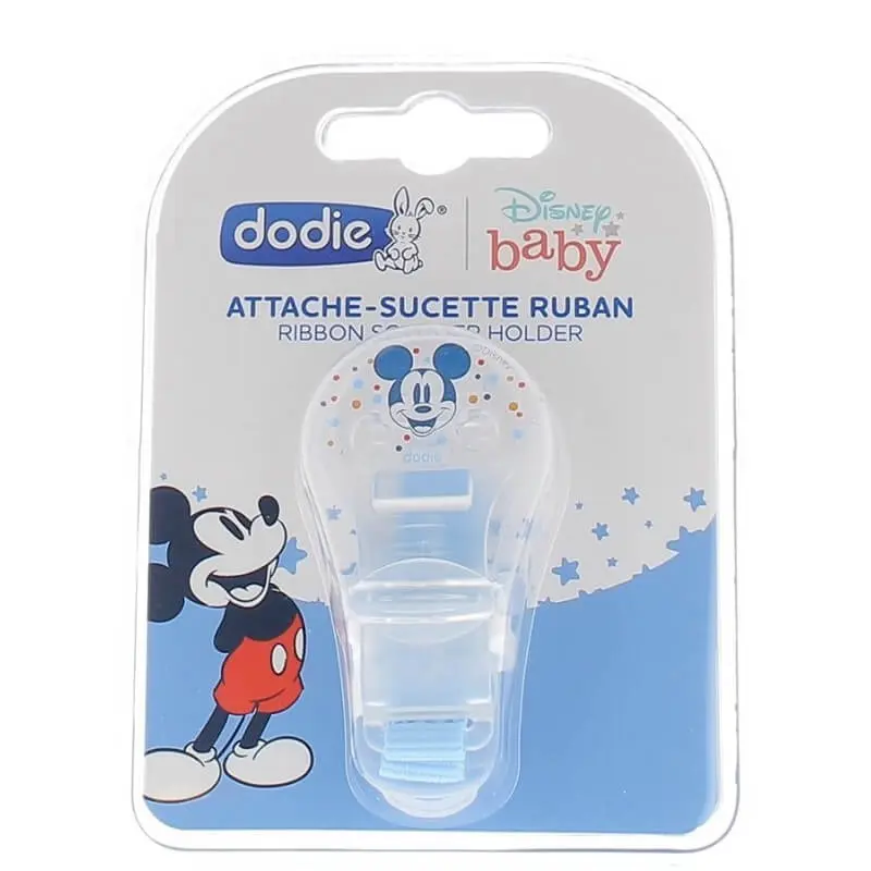 dodie-attache-sucette-ruban-mickey DODIE ATTACHE SUCETTE RUBAN MICKEY – Image 1