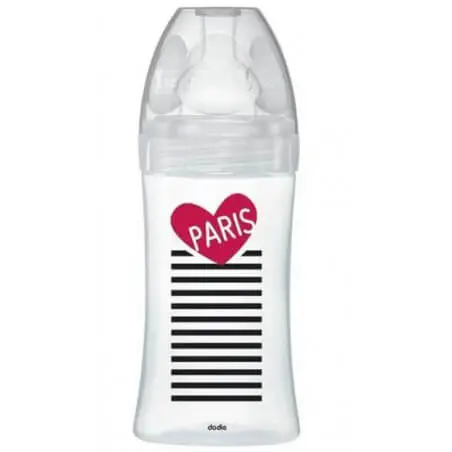 dodie-biberon-sens-verre-270ml-paris- DODIE BIBERON SENS+ VERRE 270ML PARIS – Image 1