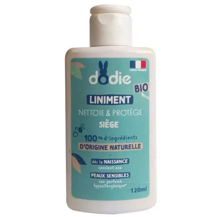 dodie-dodie-liniment-bio-nettoie-et-protege-siege-120-ml-changes-bebe DODIE LINIMENT BIO NETTOIE ET PROTEGE SIEGE 120 ML – Image 1