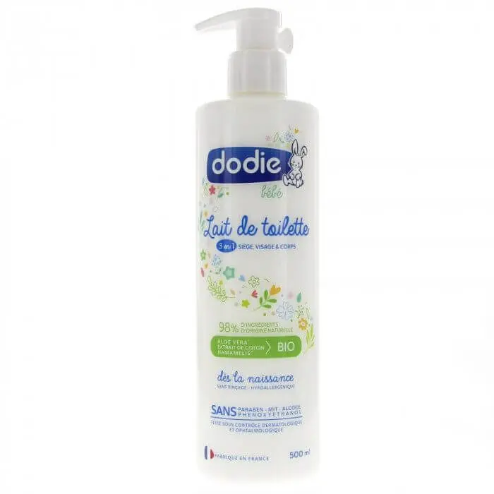 dodie-lait-de-toilette-3-en-1-pompe-500ml DODIE LAIT DE TOILETTE 3 EN 1 POMPE 500ML – Image 1