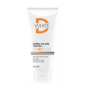 DWHITE CREME SOLAIRE TEINEE SPF 50 50ML
