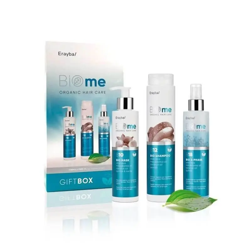erayba-biome-gift-box-bio-shampooing-250ml-bio-mask-200ml-bio2-phase-200ml ERAYBA BIOME GIFT BOX BIO SHAMPOOING 250ML+ BIO MASK 200ML+ BIO 2 PHASE 200ML – Image 1