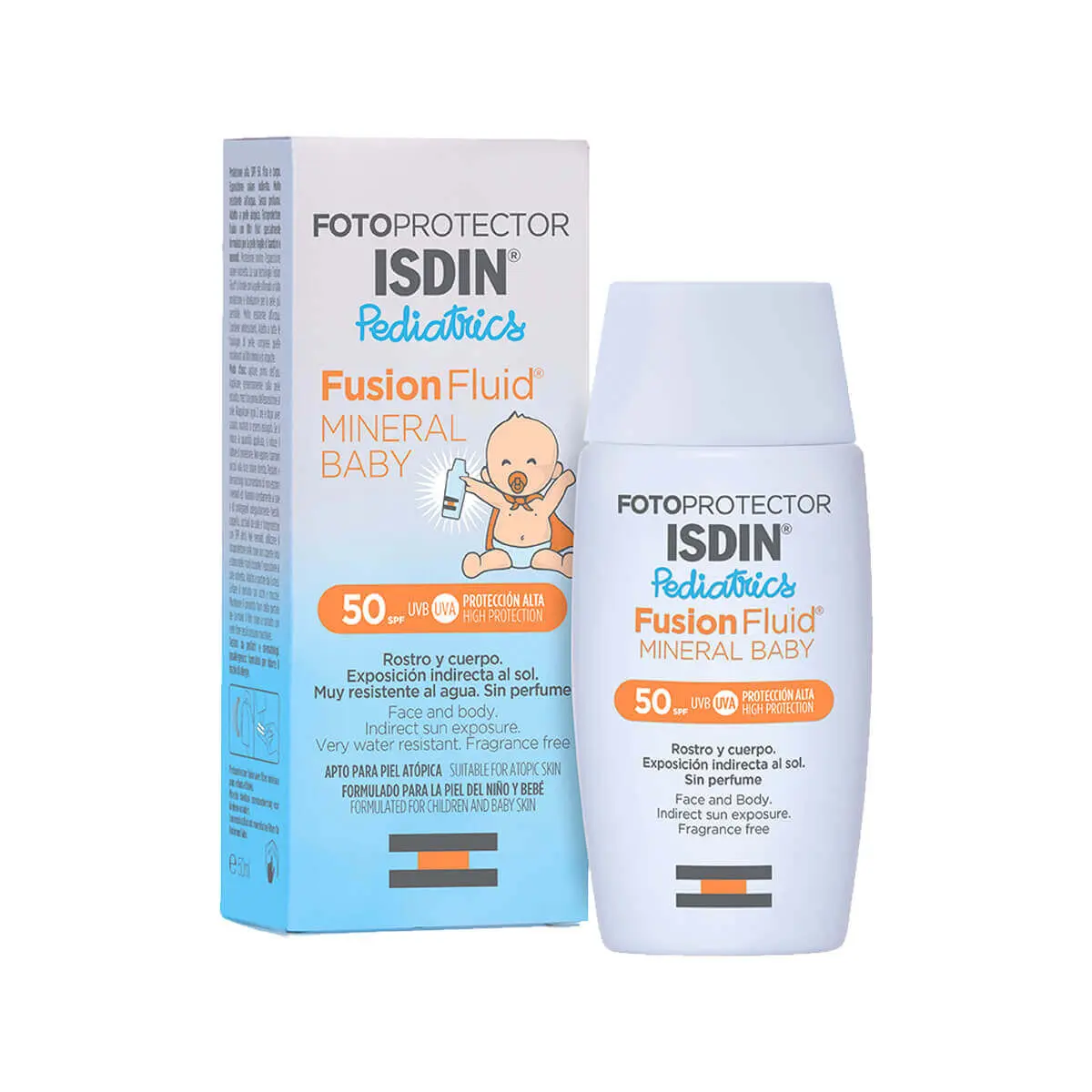 ISDIN FOTOPROTECTOR PEDIATRICS FUSION FLUID MINERAL BABY SPF50+ 50ML