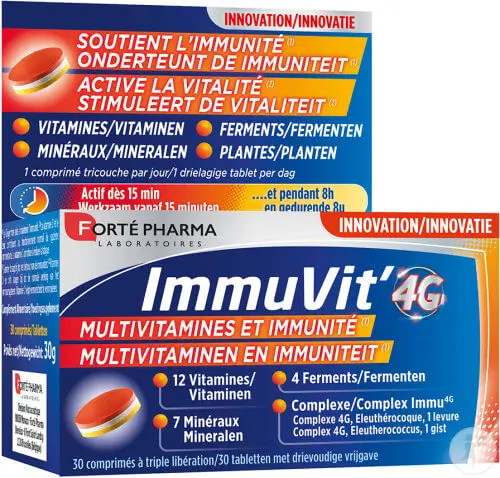 forte-pharma-immuvit-4g-multivitamines-et-immunite-30-comprimes-a-triple-liberation.2 FORTE PHARMA IMMUVIT 4G 30CP – Image 1