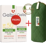 Pack Promo Galby Matiskin – Crème Solaire Teintée SPF 50 + Crème Séborégulatrice Matifiante avec Trousse Offerte