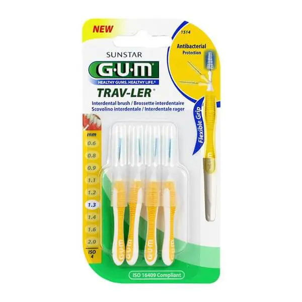 gum-trav-ler-brossettes-interdentaires-1514 GUM TRAV-LER BROSSETTES INTERDENTAIRES 1.3 (1514) – Image 1