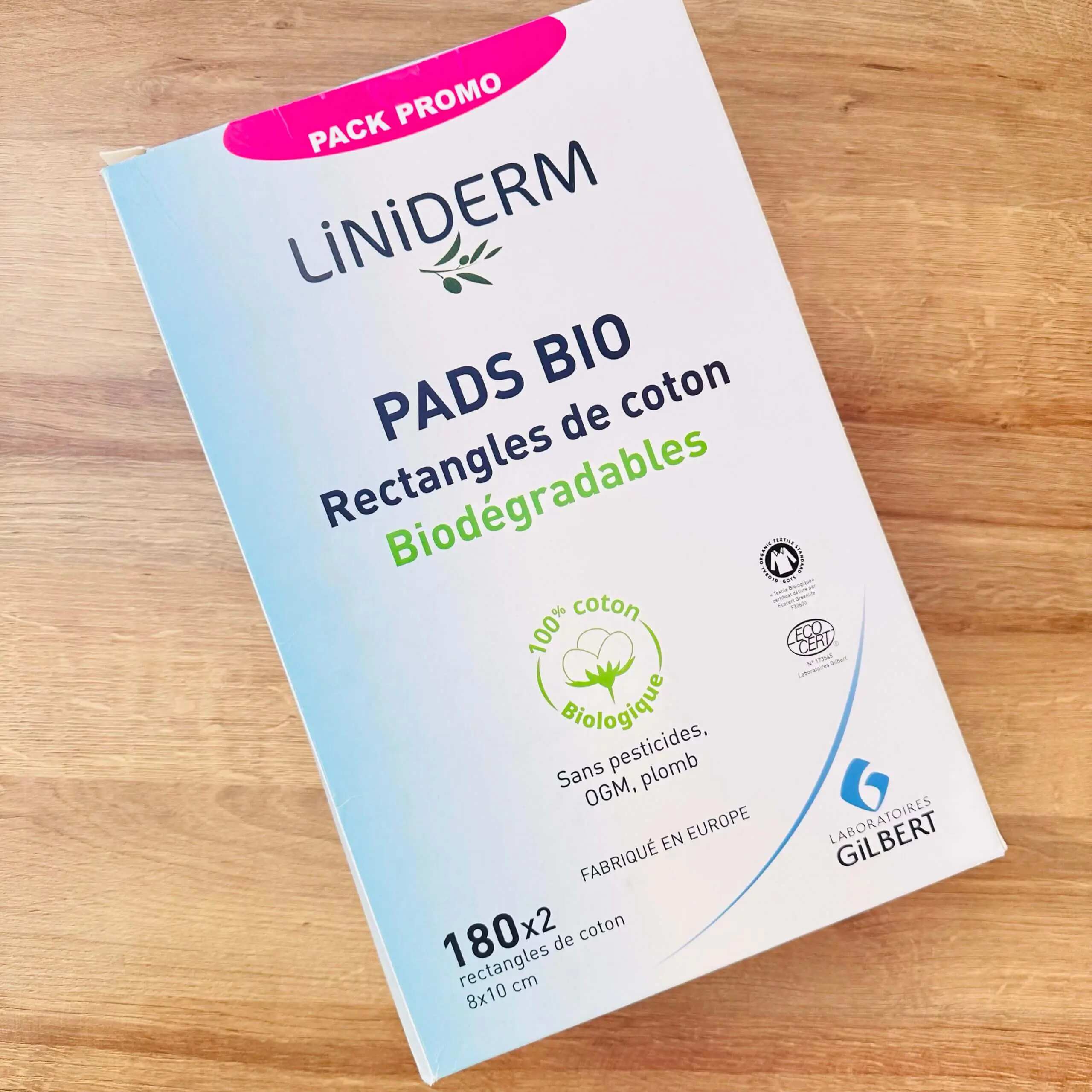 img_4996-scaled Gilbert – Pack XXL Rectangles de Coton Pads Bio – 360 unités – Image 1