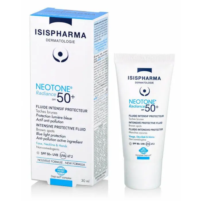 isispharma-neotone-radiance-spf-50-fluide-intensif-protecteur ISISPHARMA neotone radiance spf 50 Fluide intensif Protecteur – Image 1