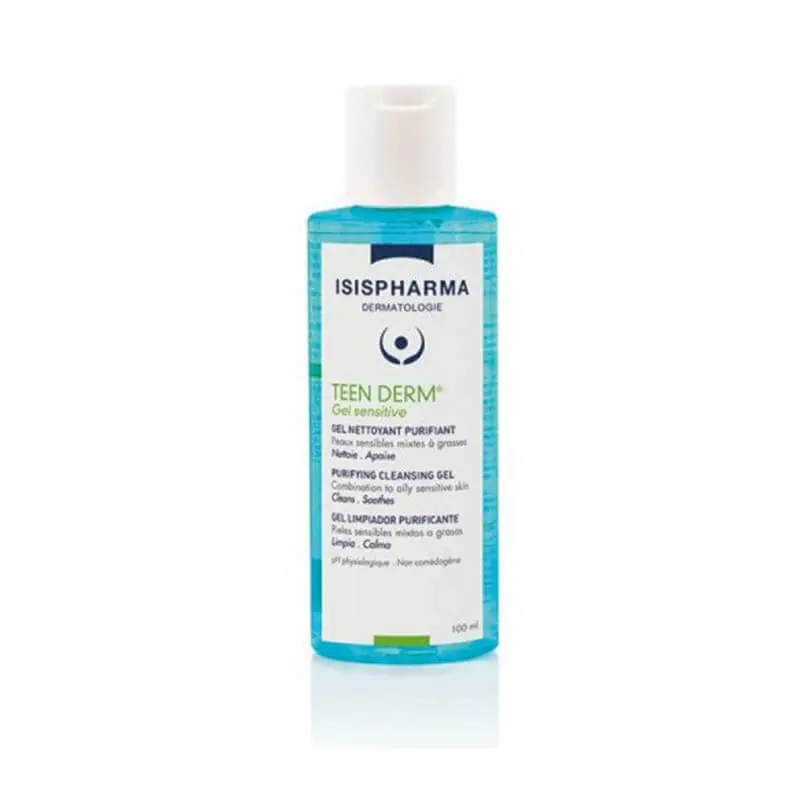 isispharma-teen-derm-gel-sensitive-100-ml ISISPHARMA TEEN DERM GEL NETTOYANT SENSITIVE 100ML – Image 1
