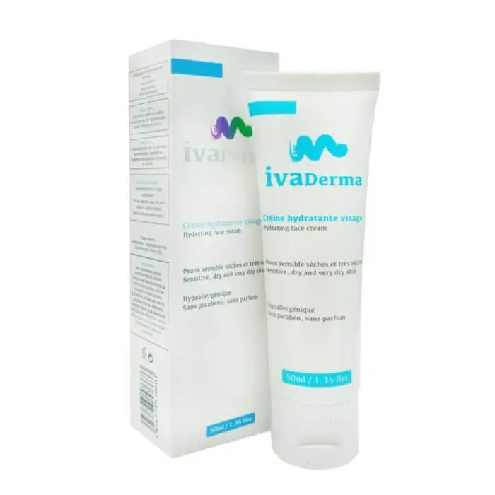 ivaderma-creme-hydratante-visage-50ml IVADERMA CREME HYDRATANTE VISAGE 50mL – Image 1