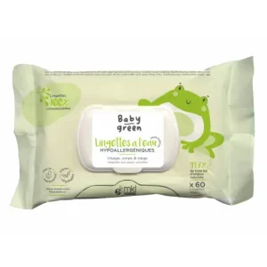 Baby Green Lingettes à l'Eau Bio 56 lingettes