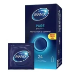 MANIX PURE EASY FIT PROTECTION ET CONFORT 24 PRESERVATIFS