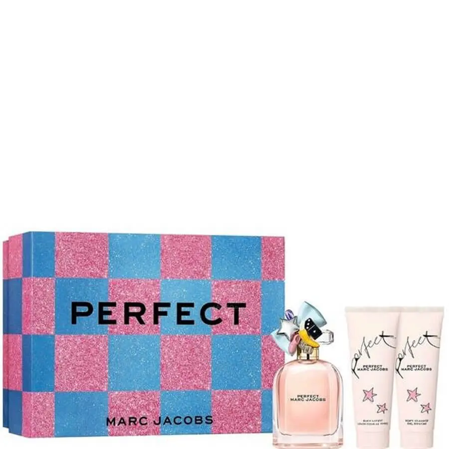 marc-jacobs-ladies-perfect-gift-set-fragrances-3616305449788 MARC JACOBS PERFECT PACK EAU DE PARFUM 100ML + GEL DOUCHE + LOTION CORPS – Image 1