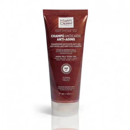 martiderm-hair-system-3gf-shampoo-anticaida-antia-aging-200-ml MARTIDERM Hair System 3GF Shampoo Anticaída Anti-Aging 200 ml – Image 1
